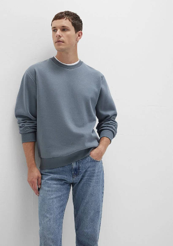 Resim Mavi Bisiklet Yaka Erkek Sweat M0S10276-80889