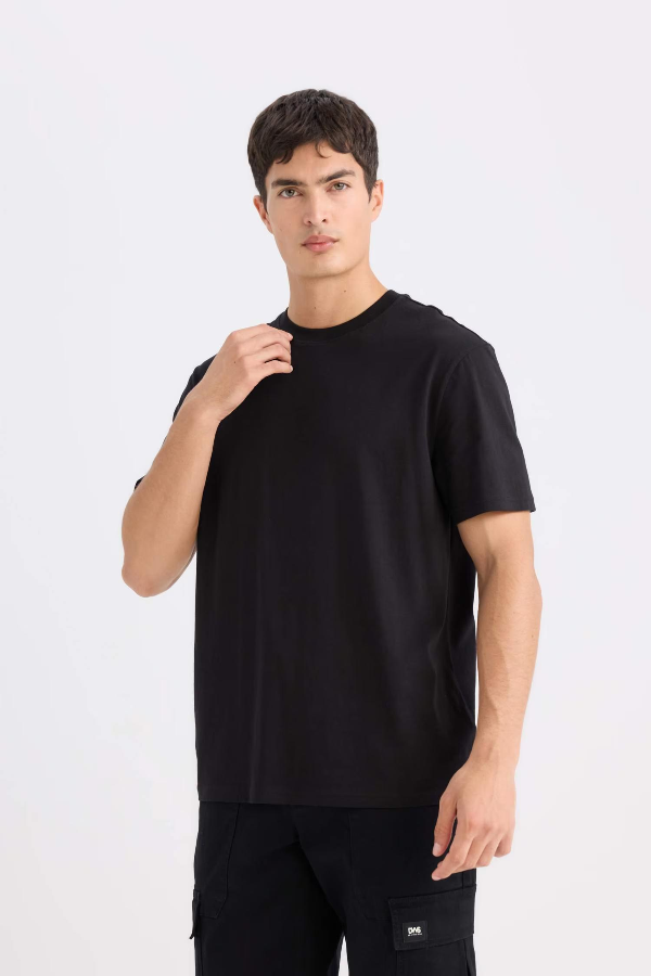 Resim Defacto Erkek  T-shirt V7699AZ/BK81