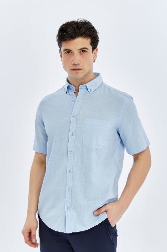 Resim Süvari Cotton Regular Erkek Kısa Kol Gömlek SGM2017700010