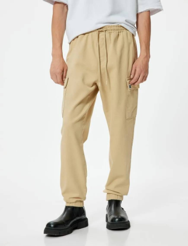 Resim Koton Erkek Kanvas Pantolon 5WAM40006HW