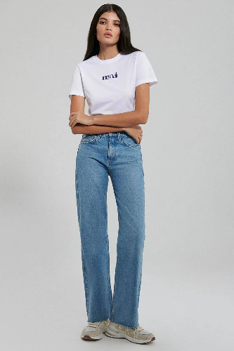 Resim Mavi Logo Kadın T-Shirt M1612241-620