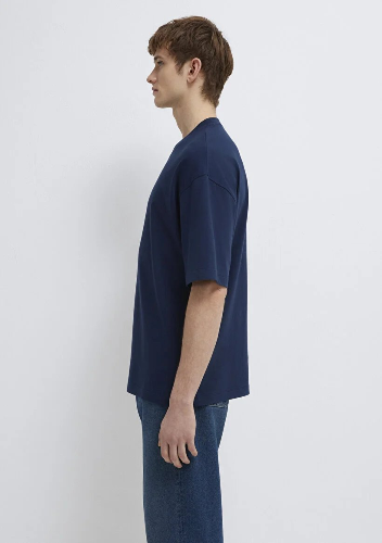 Resim Mavi Erkek T-shirt M0613113-82318