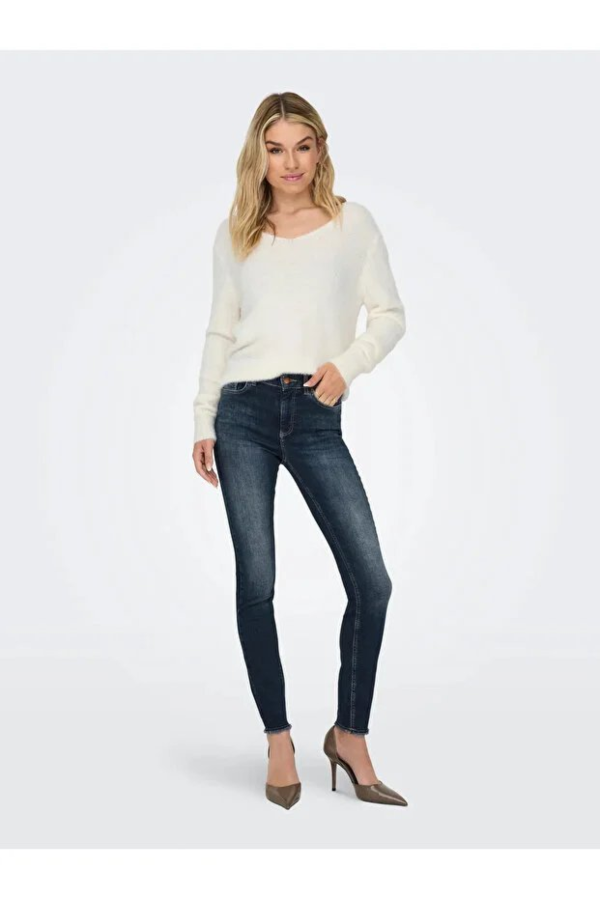 Resim Only Onlella Piumo Ls V-Neck Knt Kadın Kazak 15259562