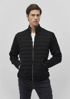 Resim Mavi Fermuarlı Triko Erkek Ceket M070697-900