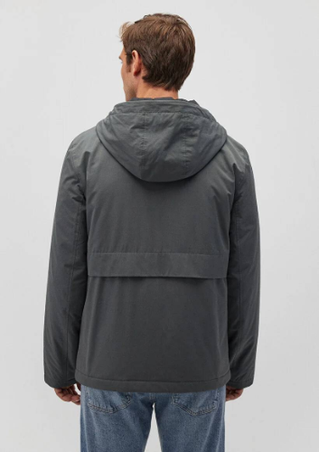 Resim Mavi Kapüşonlu Erkek Ceket M0110268-34330