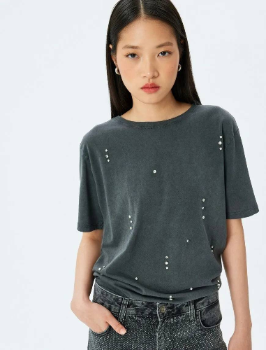 Resim Koton Kadın T-shirt 5SAL10014IK