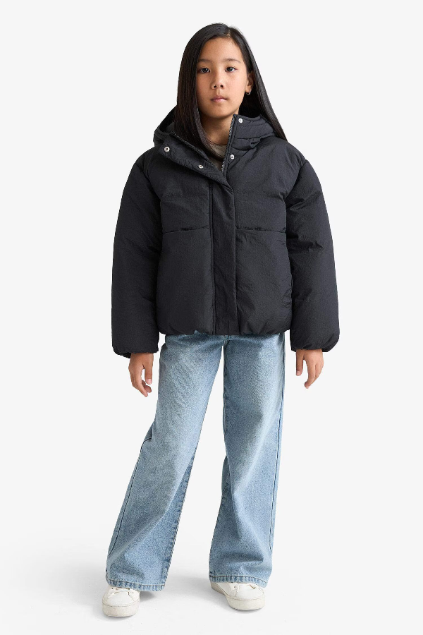 Resim Defacto Kız Çocuk  Mont E9813A8/BK27