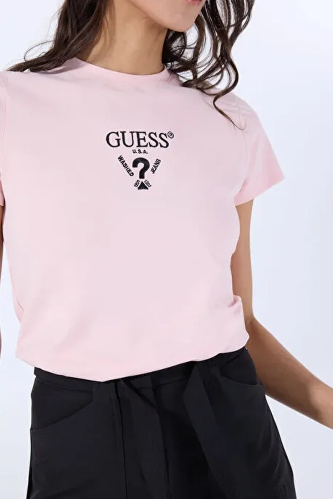 Resim Guess Athleisure  Kadın  T-shirt V4YI21KCDH1-LPBS Colette Ss Tee