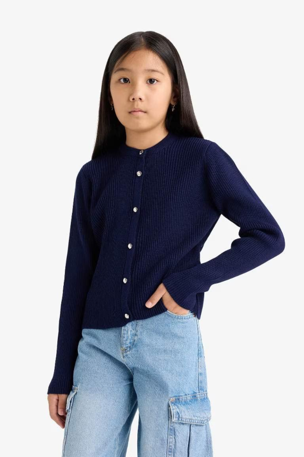 Resim Defacto Kız Çocuk  Hırka E7711A8/NV42