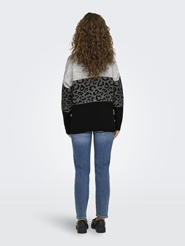 Resim Only Onljade Animal Ls O-Neck Knt Noos Kadın Kazak 15294969