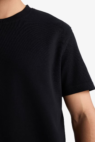 Resim Defacto Erkek T-shirt F9675AX/BK81