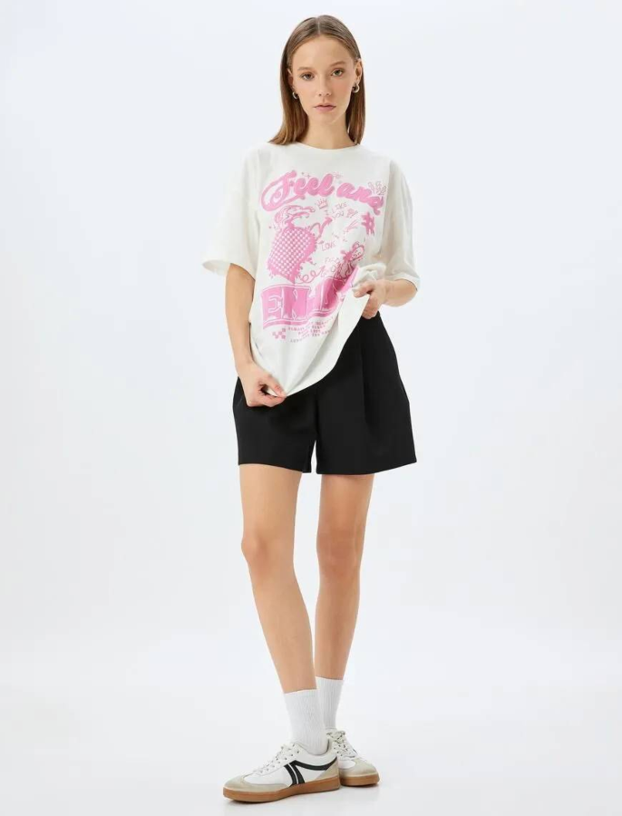 Resim Koton Kadın T-shirt 5SAL10044IK