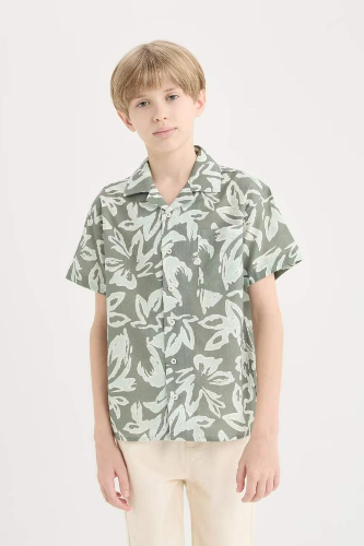 Resim Defacto Erkek Çocuk Kısa Kol Gömlek D7779A8/KH430