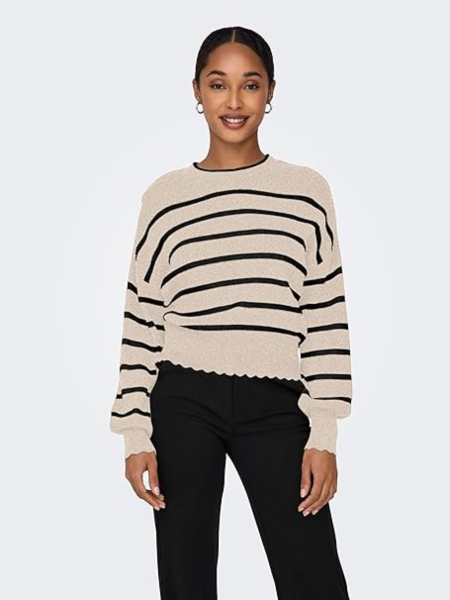 Resim Only Onlibi Ls O-Neck Knt Noos Kadın Kazak 15279935