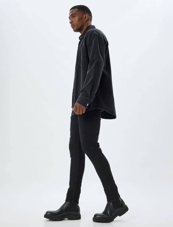 Resim Koton Erkek Jean Pantolon 6Wam40067Nd