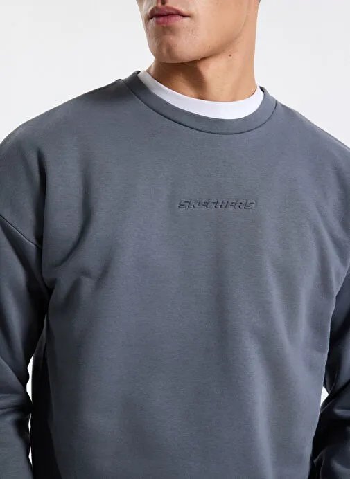 Resim Skechers M Essential Crewneck  Erkek Sweat S2610015-3998