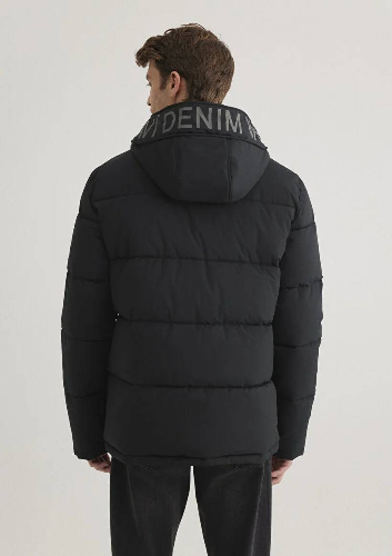 Resim Mavi Erkek Kapüşonlu Mont M010426-900