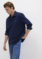 Resim Mavi Erkek Uzun Kol Gömlek M0211789-70497