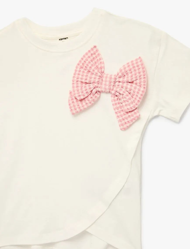 Resim Koton Kız Bebek T-shirt 6SMG10038AK