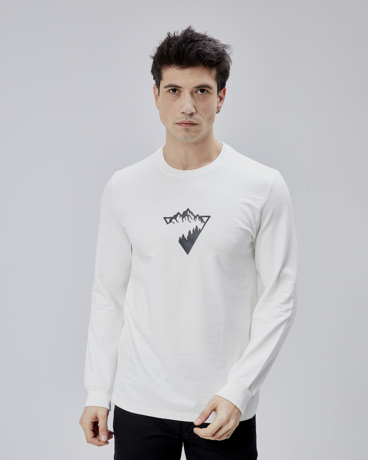 Resim Paul&More Erkek Sweat Manzara Baskı O Yaka