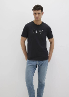 Resim Mavi Logo Erkek T-Shirt M065781-900