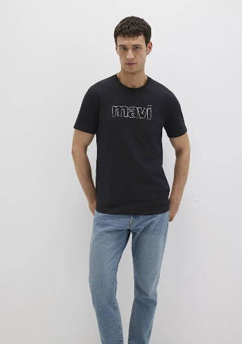 Resim Mavi Logo Erkek T-Shirt M065781-900
