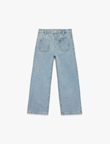 Resim Koton Kız Çocuk Jean Pantolon 6SKG40050AD