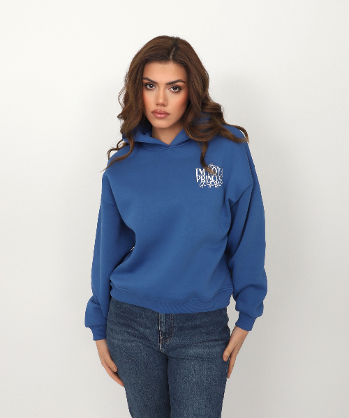 Resim Viole&More Princes Baskı Kadın Sweat 113