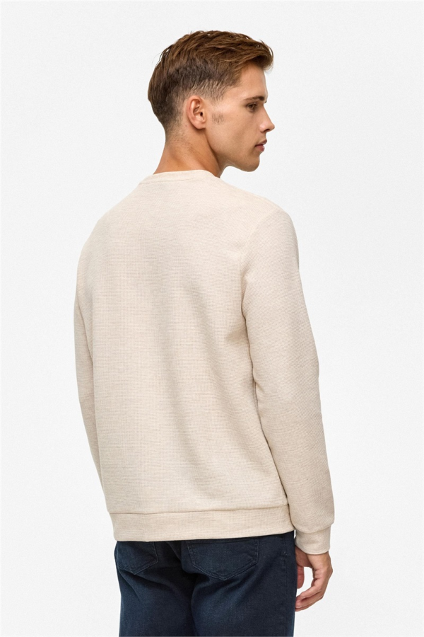 Resim SW2013700005 O Yaka Waffle Erkek Sweat