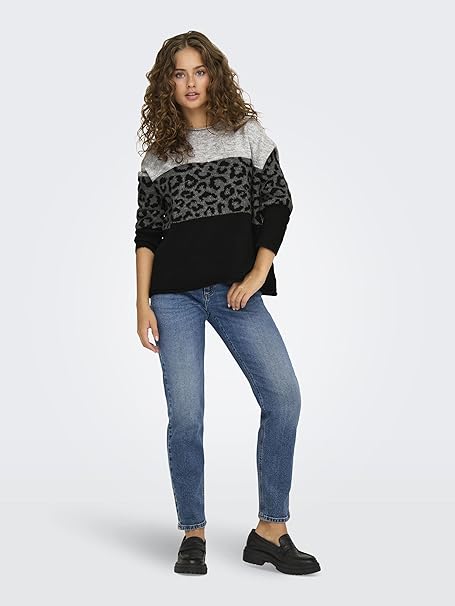 Resim Only Onljade Animal Ls O-Neck Knt Noos Kadın Kazak 15294969