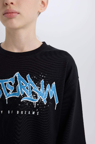 Resim Defacto Erkek Çocuk Sweat D7701A8/BK81