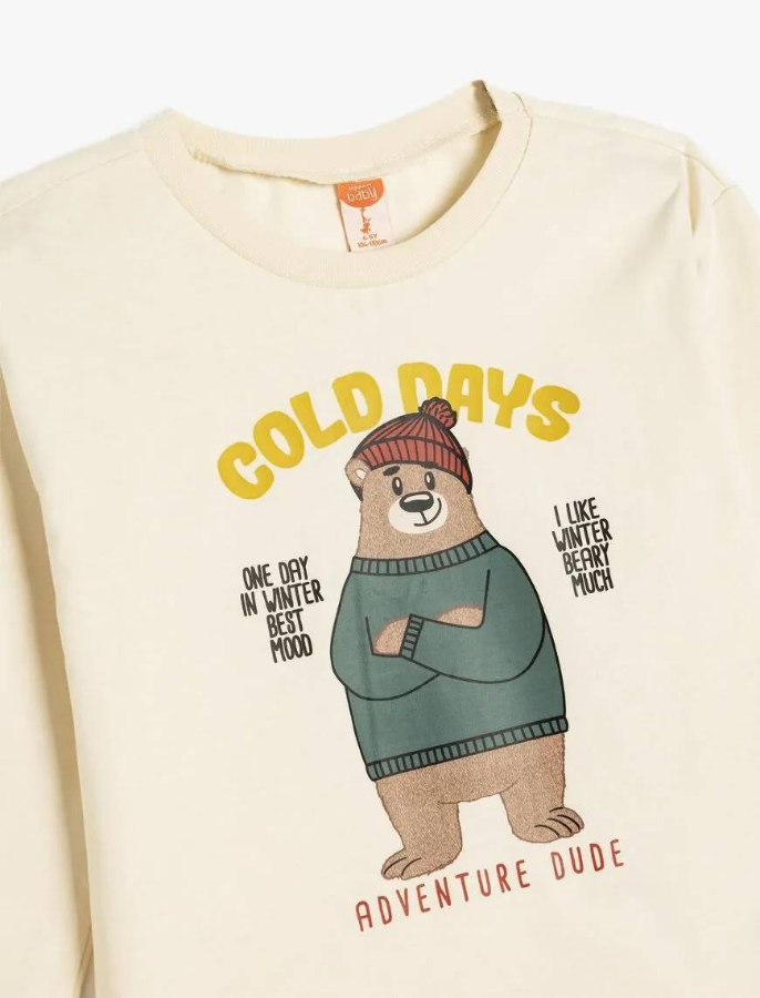 Resim Koton Erkek Bebek Sweat 5WMB10400TK