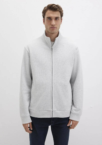 Resim Mavi Full Zip Erkek Sweat M0S10377-82498