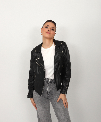 Resim Trender Kadın Deri Mont ve Ceket