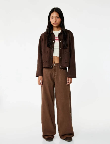 Resim Koton Kadın Kanvas Pantolon 6WAL40028MW