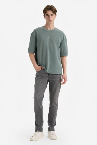 Resim Defacto Erkek T-shirt F8144AX/GN1083