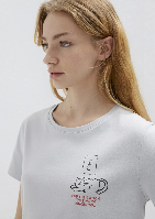 Resim Mavi Kadın T-shirt M1613722-70075