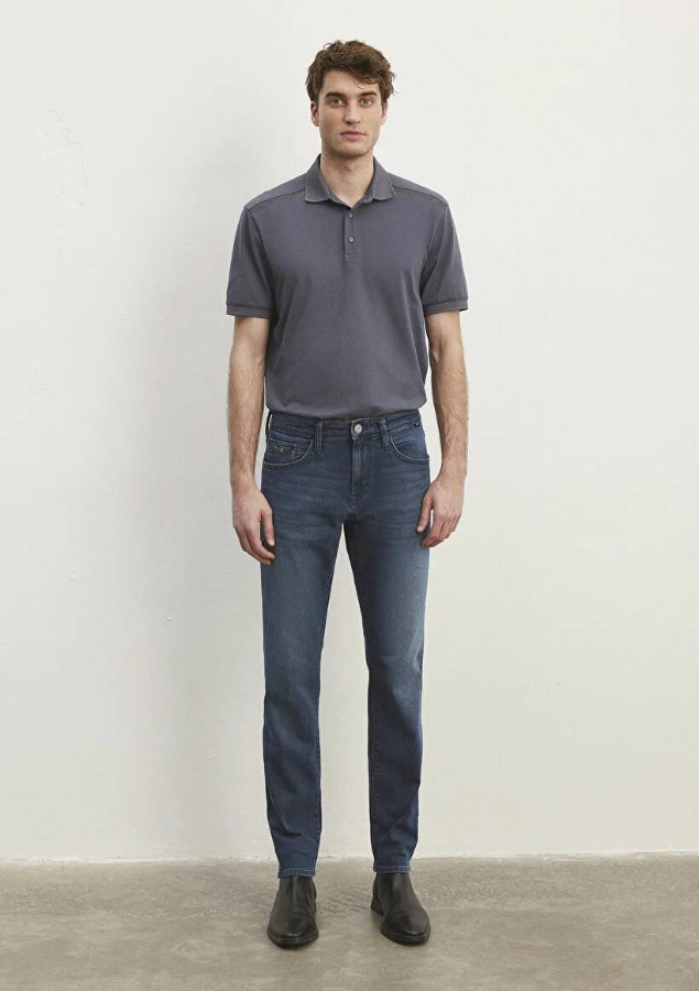 Resim Mavi Erkek Jean Pantolon M0042286546