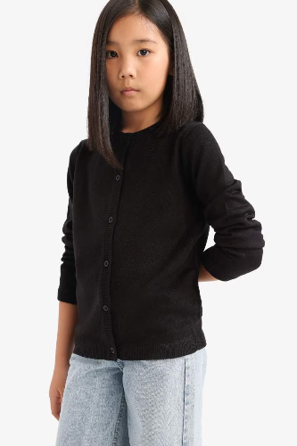 Resim Defacto Kız Çocuk  Hırka N8407A6/BK27