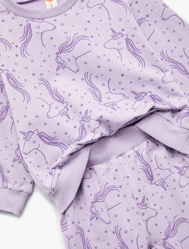 Resim Koton Kız Bebek Sweat Takım 6WMG10122AK