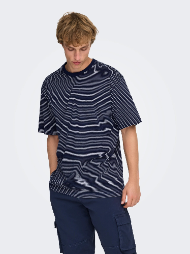 Resim 22036384 Only Sons Onsfred Lıfe Rlx Ss Strıpe Tee Noos Erkek T-shirt