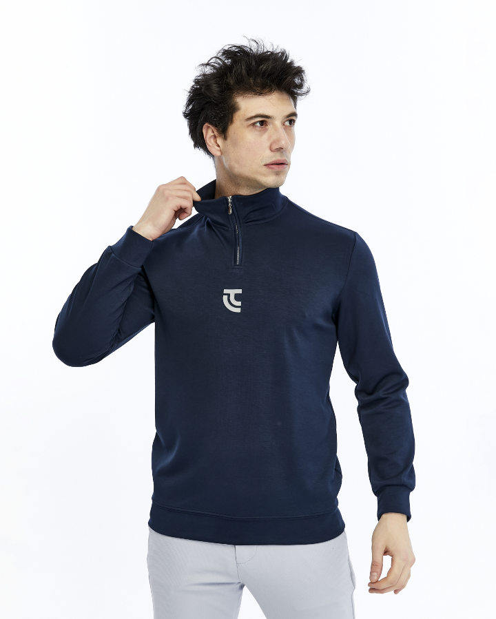 Resim Paul&More Yarım Fermuar Erkek Sweat 200 Yarım Fermuar