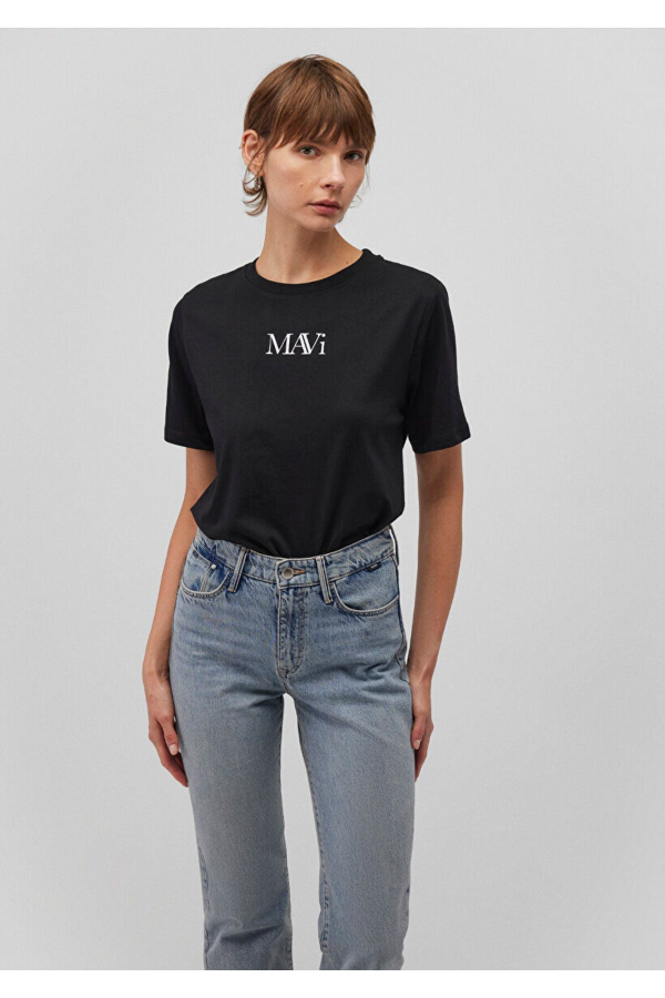 Resim Mavi Mavı Logo Kadın T-Shirt M1611594-900