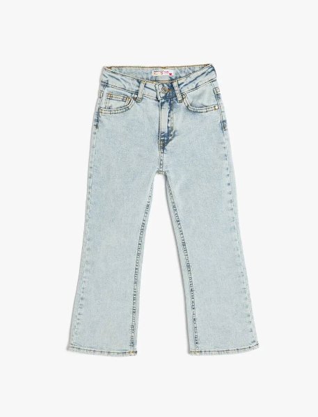 Resim Koton Kız Çocuk Jean Pantolon 5SKG40062AD