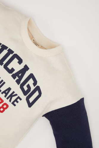 Resim Defacto Erkek Bebek  Sweat Takım D7739A5/NV256