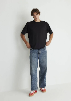 Resim Mavi Baggy Erkek Jean Pantolon M0010305-88526