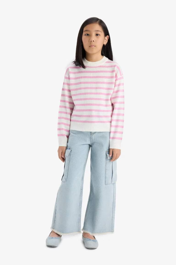 Resim Defacto Kız Çocuk  Kazak C6903A8/PN444