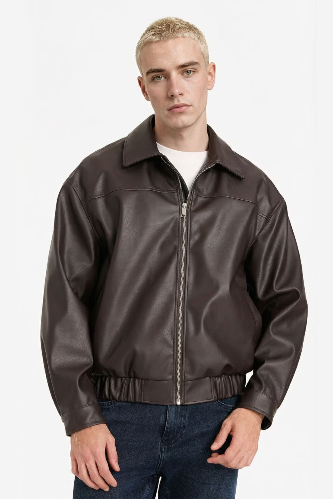 Resim Defacto Erkek Deri Mont G0193AX/BN339