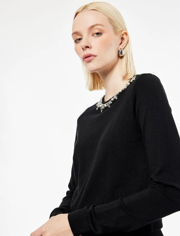 Resim Koton Kadın Kazak 6WAK90307HT