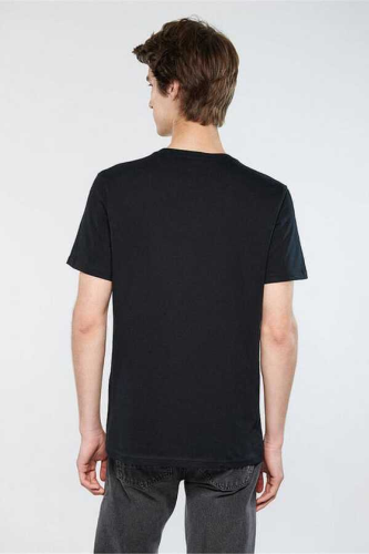 Resim Mavi Superman Baskılı Erkek T-Shirt M066875-900